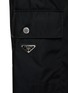  - PRADA - Logo Plaque Flat Front Re-Nylon Cargo Shorts