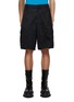 Main View - Click To Enlarge - PRADA - Logo Plaque Flat Front Re-Nylon Cargo Shorts