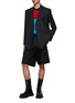 Figure View - Click To Enlarge - PRADA - Logo Plaque Flat Front Re-Nylon Cargo Shorts
