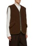 Detail View - Click To Enlarge - THE FRANKIE SHOP - ‘Gaby’ Reversible Shearling Vest