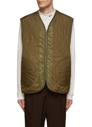 Main View - Click To Enlarge - THE FRANKIE SHOP - ‘Gaby’ Reversible Shearling Vest