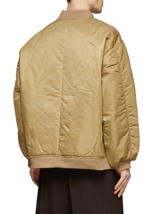 Back View - Click To Enlarge - THE FRANKIE SHOP - ‘ASTRA’ OVERSIZE FRONT ZIP BOMBER JACKET