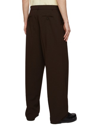 Back View - Click To Enlarge - THE FRANKIE SHOP - ‘Beo’ Pleated Straight Suiting Pants