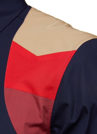  - ALEXANDER MCQUEEN - Striped Harness Panel Cotton Shirt