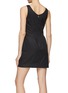 Back View - Click To Enlarge - PRADA - Logo Plaque Re-Nylon Scoop Neck Mini Dress