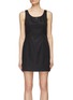 Main View - Click To Enlarge - PRADA - Logo Plaque Re-Nylon Scoop Neck Mini Dress