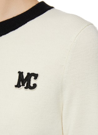 - MO&CO. - Contrast Button Up Logo Cardigan