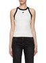 Main View - Click To Enlarge - MO&CO. - Contrast Logo Racerback Tank Top