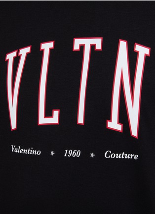  - VALENTINO GARAVANI - LOGO PRINT CREWNECK SHORT SLEEVE COTTON T-SHIRT