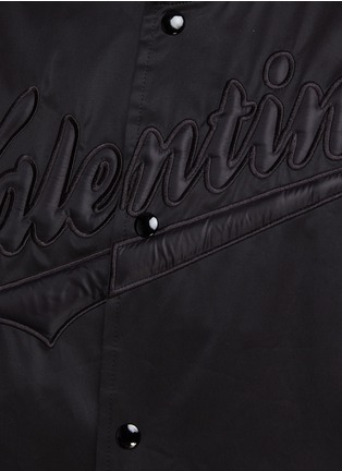  - VALENTINO GARAVANI - Tonal Logo Embroidery Bomber Jacket