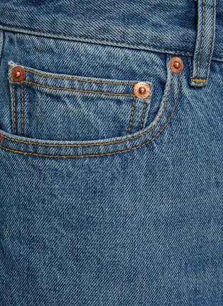  - VALENTINO GARAVANI - Pressed Crease Detail Mid Rise Medium Washed Jeans