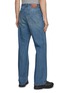 Back View - Click To Enlarge - VALENTINO GARAVANI - Pressed Crease Detail Mid Rise Medium Washed Jeans