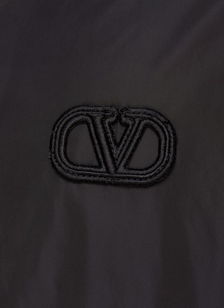  - VALENTINO GARAVANI - High Neck Embroidered Logo Blouson Jacket