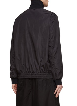 Back View - Click To Enlarge - VALENTINO GARAVANI - High Neck Embroidered Logo Blouson Jacket