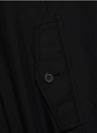  - PRADA - High Neck Front Zip Silk Long Blouson