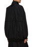Back View - Click To Enlarge - PRADA - High Neck Front Zip Silk Long Blouson