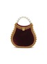 Main View - Click To Enlarge - MAE CASSIDY - ‘NIMMI’ PEARL TOP HANDLE VELVET BAG