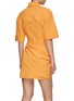 Back View - Click To Enlarge - JACQUEMUS - Short Sleeve Wrap Shirt Dress