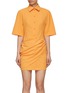 Main View - Click To Enlarge - JACQUEMUS - Short Sleeve Wrap Shirt Dress