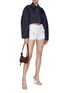 Figure View - Click To Enlarge - JACQUEMUS - Cropped Zipped Denim Jacket