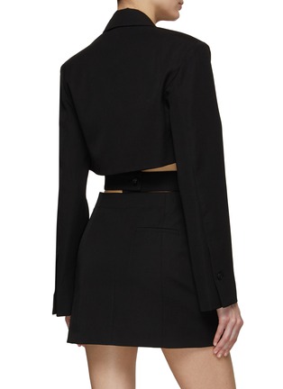 Back View - Click To Enlarge - JACQUEMUS - Cut Out Mini Blazer Dress