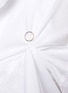  - JACQUEMUS - Ruched Detail Draped Front D-Ring Chest Long Sleeve Shirt
