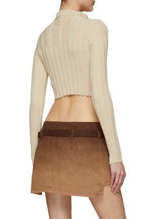Back View - Click To Enlarge - JACQUEMUS - Mixed Button Long Sleeve Cardigan