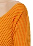 JACQUEMUS - ‘Pralu’ Gold Toned Logo Charm Long Sleeve Cropped Cardigan