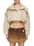 Main View - Click To Enlarge - JACQUEMUS - Drawstring Hood Crop Parka