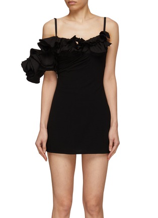 Main View - Click To Enlarge - JACQUEMUS - Ruffle Sleeve Detail Mini Dress