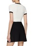 Back View - Click To Enlarge - VALENTINO GARAVANI - Crewneck Short Sleeve Bicolour Mini Dress