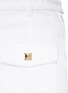  - VALENTINO GARAVANI - Stud Embellished Flap Pocket High Rise Shorts