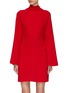 Main View - Click To Enlarge - VALENTINO GARAVANI - Bell Sleeve Silk Cady Mini Dress