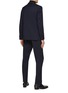 Back View - Click To Enlarge - LARDINI - Single Breasted Notch Lapel Half Lined Supersoft Suit