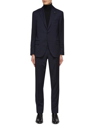 Main View - Click To Enlarge - LARDINI - Single Breasted Notch Lapel Half Lined Supersoft Suit