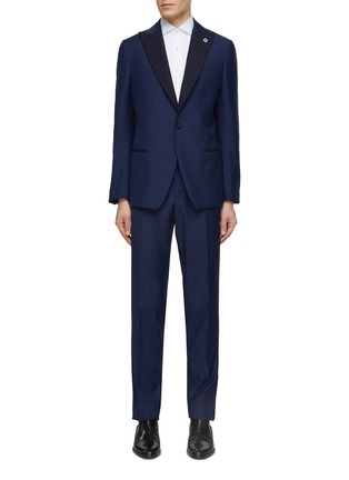 Main View - Click To Enlarge - LARDINI - Single Breasted Peak Lapel Suit