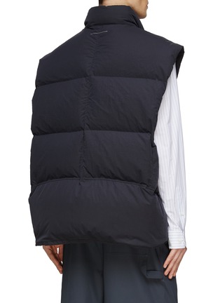 Back View - Click To Enlarge - MM6 MAISON MARGIELA - CAP SLEEVE WATER REPELLENT PUFFER DOWN VEST