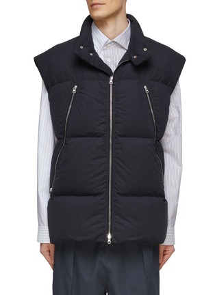Main View - Click To Enlarge - MM6 MAISON MARGIELA - CAP SLEEVE WATER REPELLENT PUFFER DOWN VEST