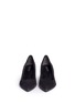 Front View - Click To Enlarge - ALEXANDER WANG - 'Simona' cutout heel suede pumps