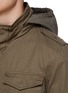 Detail View - Click To Enlarge - HERNO - Hidden Zip and Snap Front Detachable Hood Parka