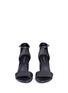 Front View - Click To Enlarge - ALEXANDER WANG - 'Abby' cutout heel leather sandals