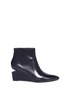 Main View - Click To Enlarge - ALEXANDER WANG - 'Liv' cutout wedge heel ankle boots