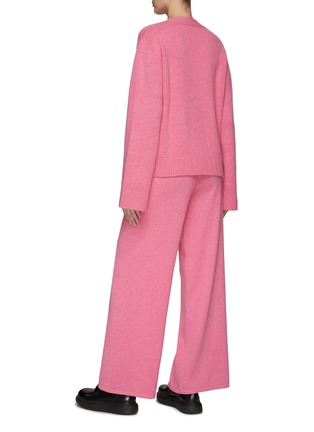 Back View - Click To Enlarge - LISA YANG - ‘DANNI’ CASHMERE V-NECK PATCH POCKET CARDIGAN AND TROUSERS SET