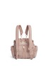 Back View - Click To Enlarge - ALEXANDER WANG - Mini Marti' washed leather three-way backpack