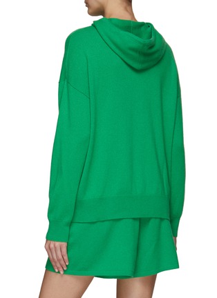 Back View - Click To Enlarge - LISA YANG - ‘LUALLA’ CASHMERE HOODIE AND ‘GIO’ CASHMERE SHORTS SET