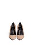 Front View - Click To Enlarge - ALEXANDER WANG - 'Trista' cutout heel suede pumps