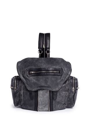 Main View - Click To Enlarge - ALEXANDER WANG - 'Marti' crackled lambskin leather three-way backpack