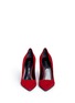 Front View - Click To Enlarge - ALEXANDER WANG - 'Tia' cutout heel suede pumps