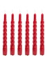Main View - Click To Enlarge - ANNA + NINA - Twisted Candle 6-Piece Set — Red
