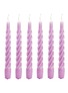 Main View - Click To Enlarge - ANNA + NINA - Twisted Candle 6-Piece Set — Lilac